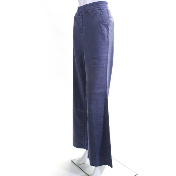 Level 99 Wide Leg Casual Pants Linen  3/5 - Picture 2 of 6